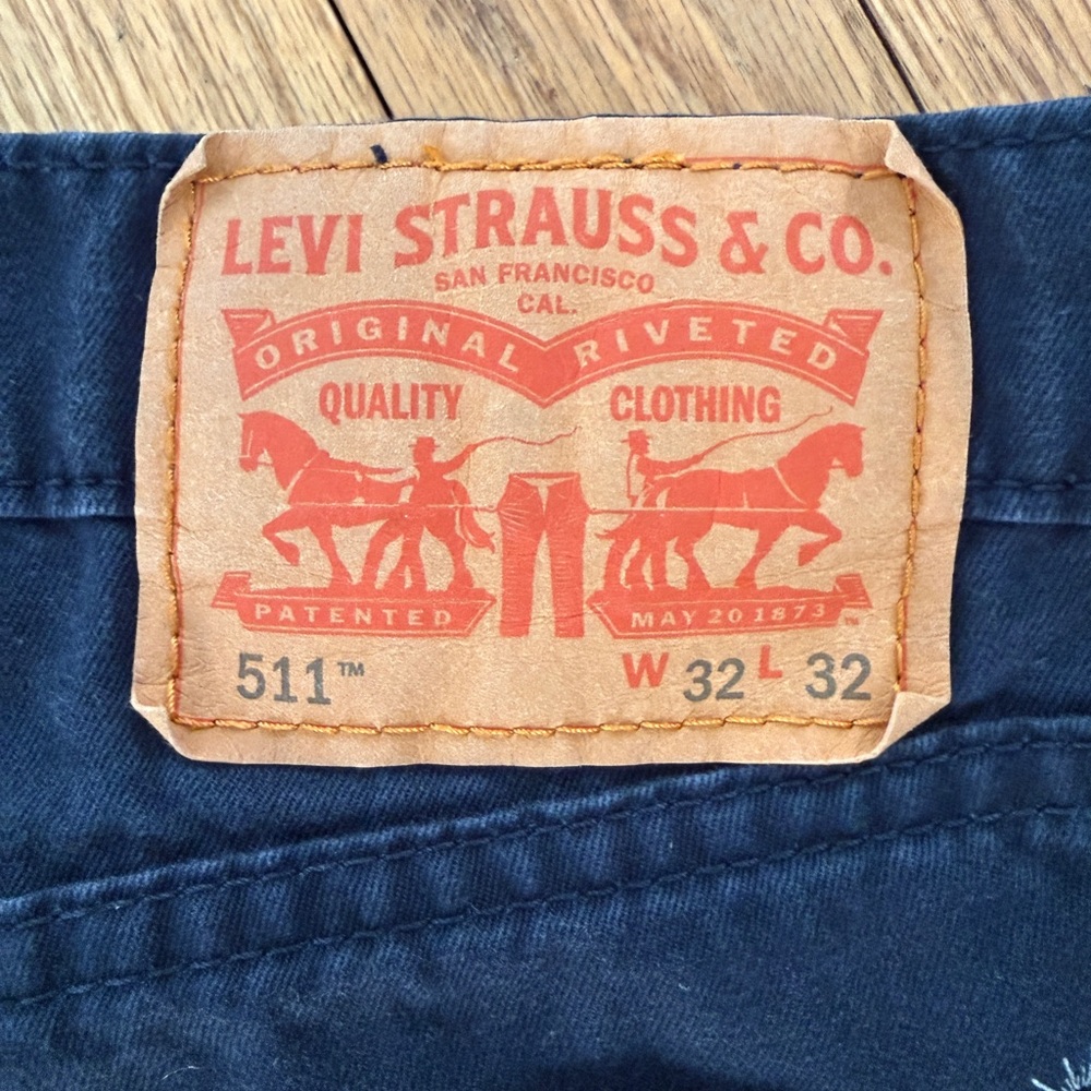 Levi's 511 32 x 32 Men's Jeans ~ Blue Rising sun print. Limited edition - Picture 5 of 13